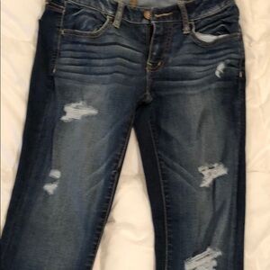 American Eagle Jean Jegging Distressed Holes EUC 6